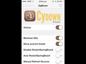 Instalar Tweaks de paga, GRATIS Cydown y cydia enable