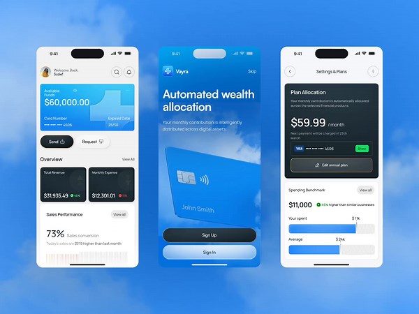 Fintech Mobile App UI