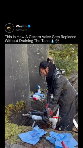Wealth on Instagram: "This repair is done with the cistern still full and under pressure, leaving no room for mistakes. 🤯⚙️ In many off-grid and rural water systems, draining a cistern just to replace a valve isn’t practical. Emptying the tank can disrupt pressure balance, introduce contamination risk, and leave a property without water for extended periods. Instead, experienced plumbers perform the swap while the cistern remains full, working against gravity head pressure rather than a continu