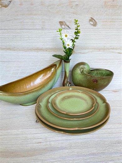 Vintage Frankoma Pottery Plainsman Prairie Green Glaze, ***added Items*** Choice of Items: - Etsy
