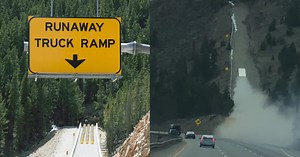 VIDEO: Ever Actually Seen a Semi Use a Runaway Truck Ramp?