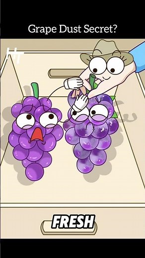 What is That White Powder on Grapes? (Is It Actually Safe to Eat?) #shorts