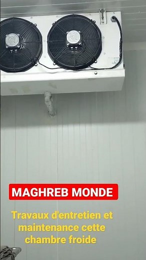 Travaux d'entretien et maintenance d'une chambre froide