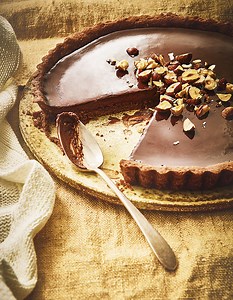 Tarte au chocolat, pâte cacao pour 6 personnes - Recettes - Elle à Table