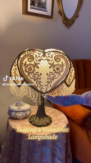 Handcrafted Valentine's Day Victorian Lampshade Tutorial