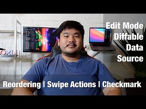Modern Collection View [4] - Edit with Diffable Data Source | Reordering | Swipe Action | Checkmark