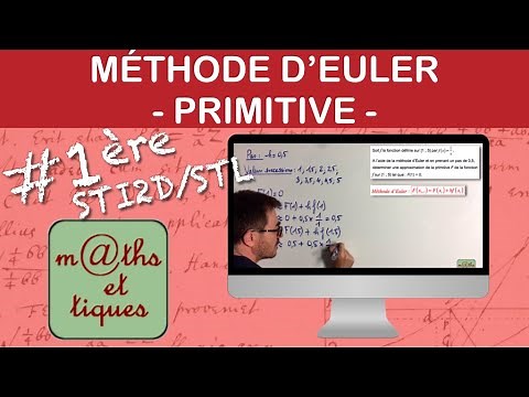 Approximating a primitive using the Euler method - First STI2D / STL