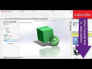 Combine / boolena operation in solidworks