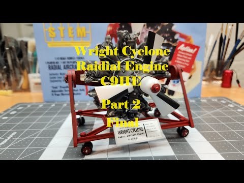 Wright Cyclone 9 Kit Build Part 2, Painting and Final Assembly