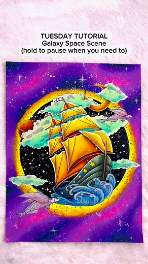 🌌✨How I color Galaxy Space Scene.You'll learn techniques to create your cosmic masterpiece from vibrant nebulas to twinkling stars.🚀💫In this video, I used:- Oil Pastel - Mont MarteThis page is part of the book “ Dreamland Coloring Book”Visit our Etsy store. Link in bio!💫 Use our hashtags #cocowyocoloringbook #cocowyopublishing #cocowyo for us to see your beautiful artwork.👉 Join our Coco Wyo Coloring Books community group to receive the latest updates on the OFFER of us: link in bio!...#coc