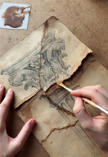 Ttrying to restore my ruined architectural drawing.... #architecture #architecturestudent #architecturetiktok #architectureschool #on