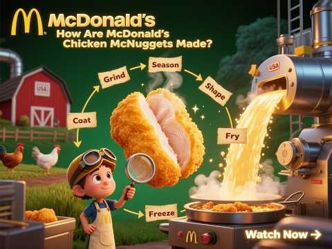 How Are McDonald’s Chicken McNuggets Made? | Full McNugget Process Explained