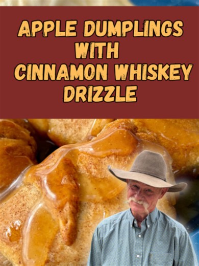 These easy apple dumplings start with crescent rolls, but that Mountain Dew and whiskey sauce takes them somewhere special! I’m adding cinnamon and sugar inside every roll because a little more flavor never hurt a dumpling. On what else could you put a cinnamon apple whiskey drizzle? Recipe below. Watch the full video on YouTube. #AppleDumplings #EasyDessert #CrescentRollRecipes #DutchOvenCooking #CowboyCooking APPLE DUMPLINGS WITH WHISKEY CINNAMON SAUCE Makes 16 dumplings INGREDIENTS • ½ stick