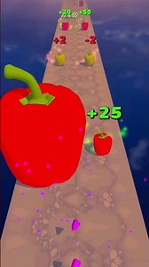 veg runner 🫑 stack runner 😯 #games #runner #gameplay #gaming #trendingshorts #viralshorts #shorts