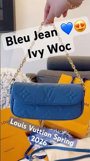 Louis Vuitton Bleu Jean WOC Ivy 😍 My New Baby 💙 #bleujean #bluejean #LV #spring2026 #woc #ivy