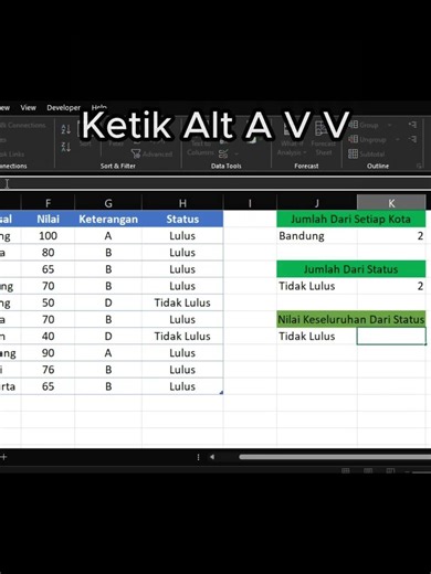 cara menjumlahkan sesuai kategori #excel #spreadsheetmagic #tutorialexcel #exceltricks #asbak