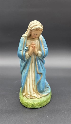Large Mary Madonna, Plaster, Crèche, Nativity, Christmas, Jesus, Birth, Mid Century, 12 Inch Scale, Heavy - Etsy