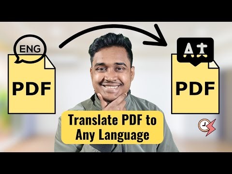 How to Translate PDF Files to Another Language in PC