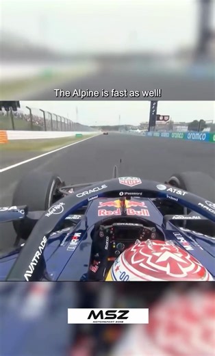 Max to Gp:The Alpine is fast as well ⚔️🏎️💪🏻 #f1 #maxverstappen