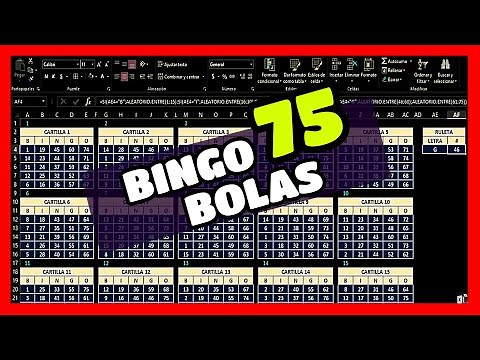 😱🔊 APRENDE Cómo Hacer un BINGO en Excel de 75 BOLAS 7️⃣5️⃣ y CARTONES sin Macros *PASO a PASO*