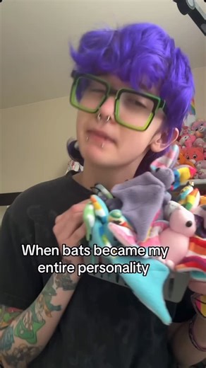 SkyeBluez on Instagram: "At this point bats are 90% of what I make …I love it x3 #bats #theythem #smallbiz #plush #queer #bat"