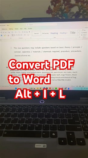 How to Convert PDF to Word (Easy & Free!)#mithileshonlineclasses