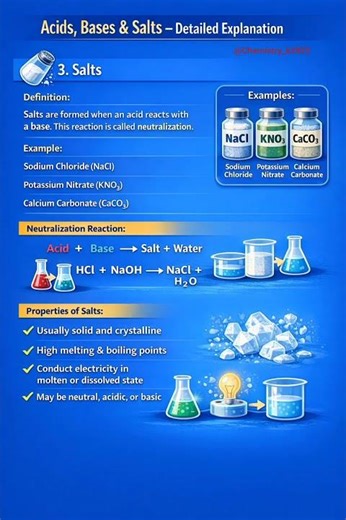 Acids, Bases, and Salts #chemistry #neet #reaction #intermediate #acid #base #salt