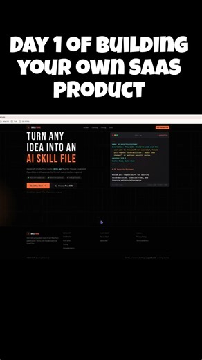 Day 1 of building SkillForge- an Openclaw skill generator product