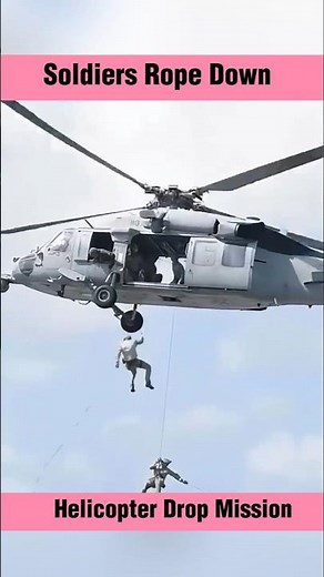 How Soldiers Fast-Rope Onto a Flight Deck