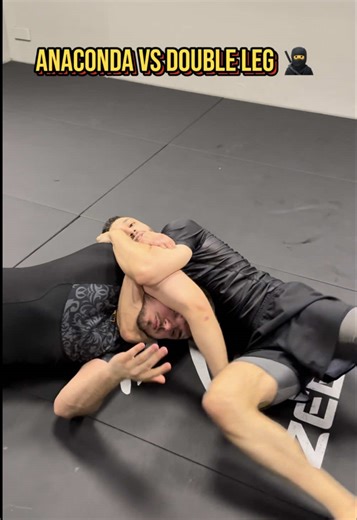 Anaconda VS Double Leg 🥷 Save & Try 💾 #bjj #grappling #mma #submission #jiujitsu