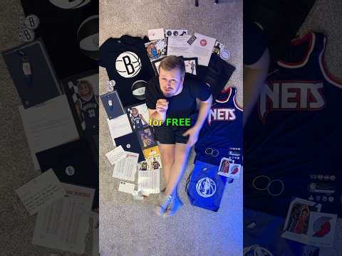How to get free merch from NBA teams #nba #basketball