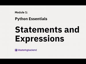 Statments and Expressions in Python