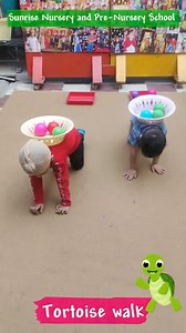 Tortoise walk 🐢 An awesome core strengthening exercise for children 🤗 #sunriseldh #playschoolactivities #sunrisenurseryschool #earlylearning #EarlyChildhoodDevelopment #earlychildhoodeducation #grossmotordevelopment #grossmotorskills #BestPreSchoolLudhiana | Sunrise Nursery School