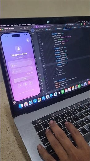 Modern Glassmorphism Login UI In 20 Sec 🔥🔥 #shorts #short #ytshorts