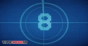 دانلود فوتیج موشن گرافیک : شمارش معکوس Blue VHS Style Countdown Leader – تایم کد