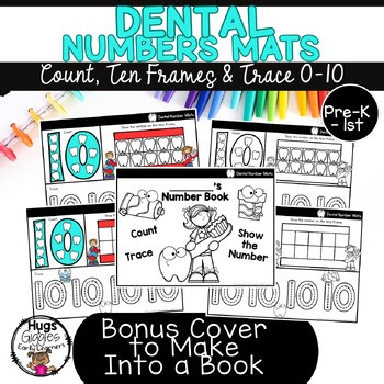Dental Number Mats | Count, Ten Frames & Trace 0–10