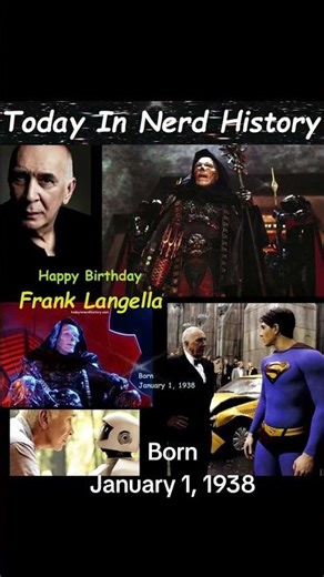 Happy birthday Frank Langella, born January 1, 1938.