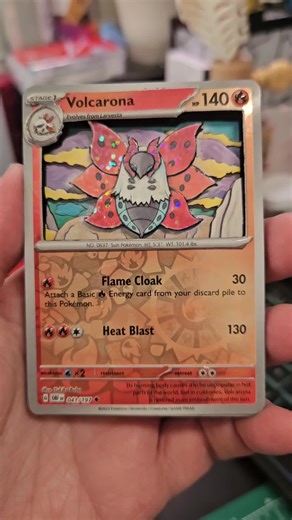 I love volcanoes so much!! #3dpokemoncards #pokemon #volcarona