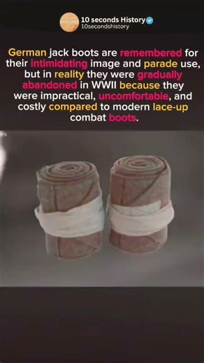 Why German Jack Boots Disappeared in WWII #shorts #worldwar2