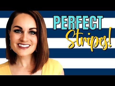 HOW TO DIY | Paint Perfect Stripes On a Wall Every Time!