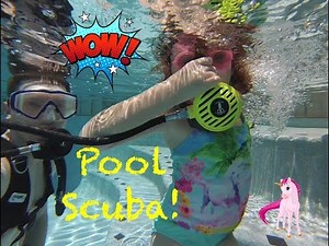 Scuba Diving In The Pool! 🦄🌈