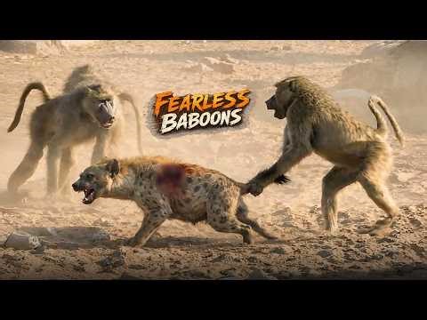 Baboon Troop's Last Stand Against Hyena | Brutal Savanaah Battle