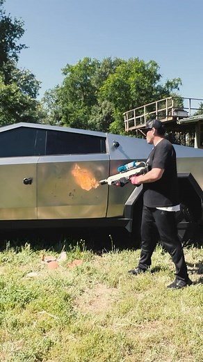 Cybertruck ultimate endurance test. No other vehicle can match this. We used everything you can imagine on the Tesla Cybertruck #fyp #viral #tesla #tsla #Cybertruck #teslacybertruck #durabilitytest do not re-create as we are train professionals and used extreme caution | Tesla Owners of Silicon Valley