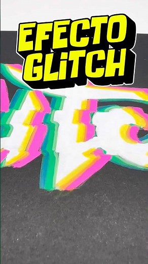 Cómo dibujar efecto GLITCH en letras de Graffiti