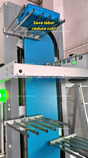 Fork Type Vertical Conveyor Animation | 3m Bin Transfer System