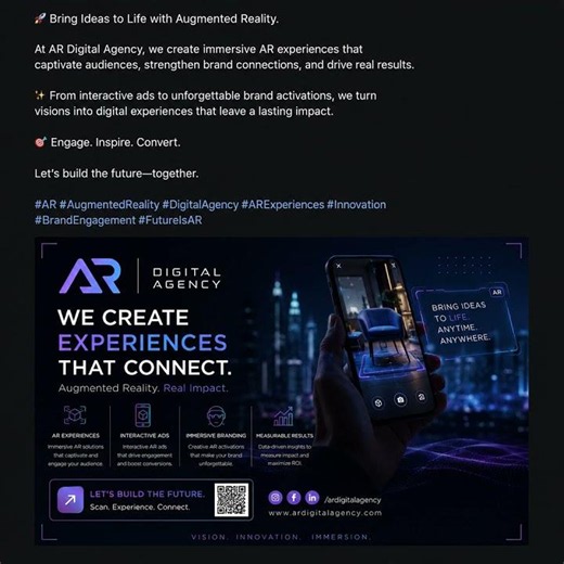 🚀 Experience the Future of Marketing with AR Digital Agency!
