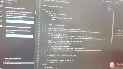 #codsoft #artificialintelligence #computervision #machinelearning #python #internship #facerecognition #handtracking #techjourney #innovation | SamVarthini Thangadurai