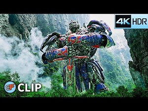 Optimus Prime vs Grimlock - "Let Me Lead You" Scene| Transformers Age of Extinction 2014 IMAX 4K HDR