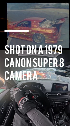 Larry Chen on Instagram: "@cironezone mounted his 1979 Canon Super 8 film camera to the nose of my Toyota Supra. This is with @kodak_shootfilm shot at 18 frames per second. #canon #canonusa #canoncameras #canoncamera #gridlife"