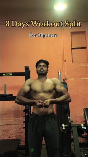 3 days workout routine for Bignners... #youtubeshorts #bestbodytranformation #dailyvlog #chest